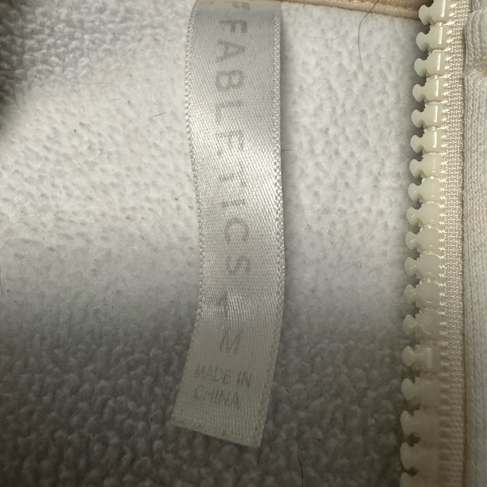 Fabletics Cream Quarter-Zip Pullover - Picture 3 of 3